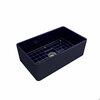 Bocchi Classico Farmhouse Apron Front Fireclay 30 in. Single Bowl Kitchen Sink in Sapphire Blue 1138-010-0120